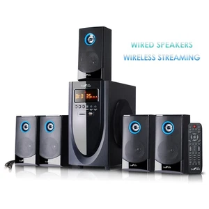 Sistema de altavoces de sonido envolvente beFree 5.1 con garantía USB FM SD remoto Bluetooth - Imagen 1 de 8