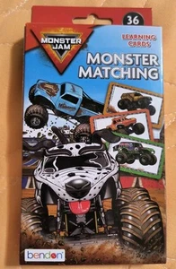 Monster Jam Trucks 36 Colorful Card Matching Learning Game New! Free Shipping! - Picture 1 of 8