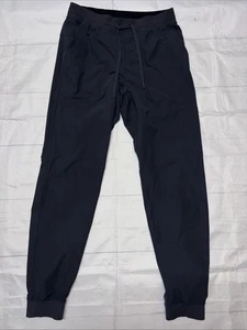 Lululemon ABC Jogger Warpstreme Mens Size Large Black Performance Workout Pants - Picture 1 of 6