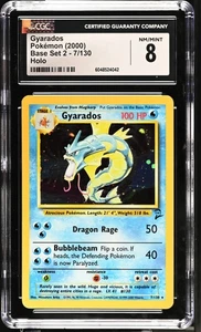 Pokémon Base Set 2 GYARADOS Holo CGC 8 (4042) Poder Graduado - Imagen 1 de 2