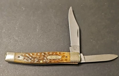 Case XX USA 6292 Jack Knife 5 Dot Jigged Bone Handle- 1 Handle Needs Repair - Image 1 of 4