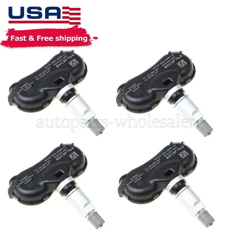 4x Sensor de Monitoramento de Pressão dos Pneus TPMS Para Honda Civic Odyssey 42753-SNA-A830 - Imagem 1 de 4