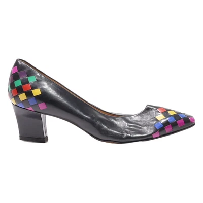 Tacones de salón MARIPE de cuero negro para mujer Reino Unido 6 Foto 1 de 4