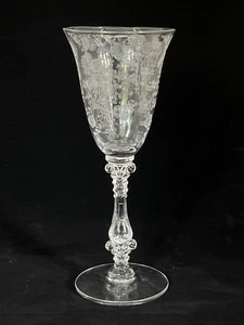 Vintage Cambridge Rose Point klar Kristall 5 7/8" geätzt Cordial Glas - Bild 1 von 5