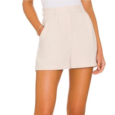 Amanda Uprichard Jane Dress Shorts in Bone Neutral sz Small $172 - Image 1 of 4