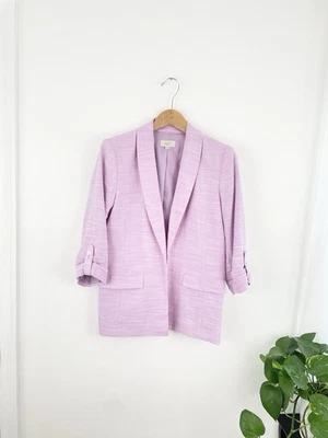 Chaqueta Blazer Loft XS Lila Púrpura Manga 3/4 Trabajo Carrera Para Mujer’s XS Foto 1 de 4