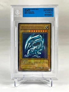 Yugioh Blue Eyes White Dragon SDK-001 2002 BECKETT AUTHENTIC ALTERED 0013723253 - Picture 1 of 3