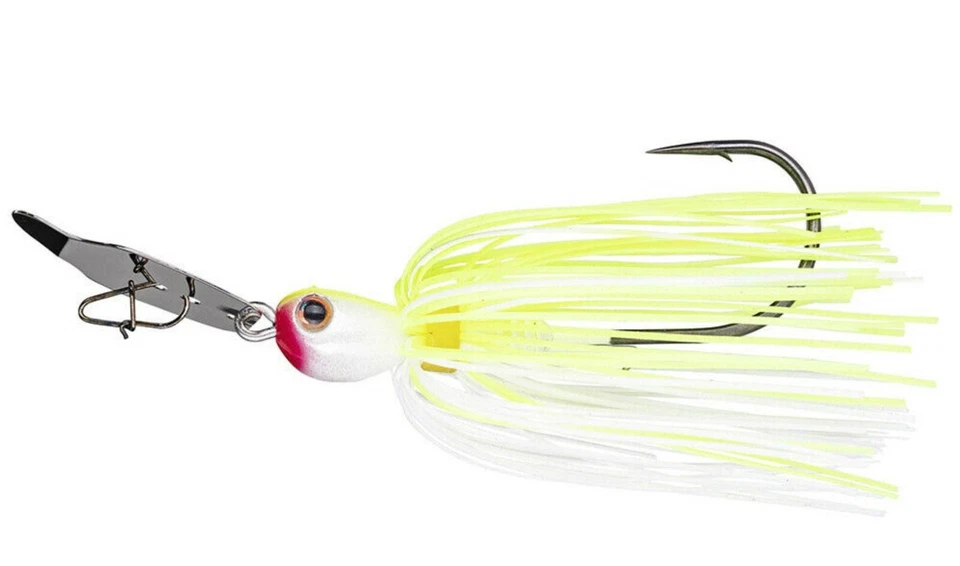 Strike King Thunder Cricket Vibrating Bladed Swim Jig 1/2 Oz Chartreuse White
