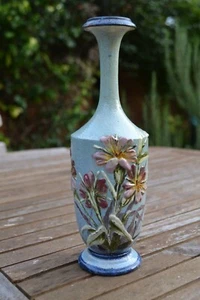 ANTIGUO C19th DOULTON ""Impasta"" jarrón floral RARO c.1879 - Imagen 1 de 11
