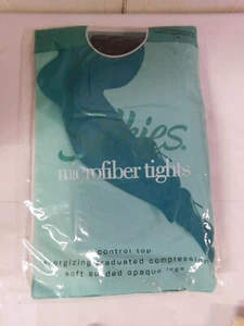 Silkies Microfiber Tights Control Top Graduated Compression sz S Dark Brown NIP - Picture 1 of 3
