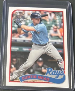 Curtis Mead 2024 Topps Series 1 1989 Insert RC #89B-85 Tampa Bay Rays - Picture 1 of 2