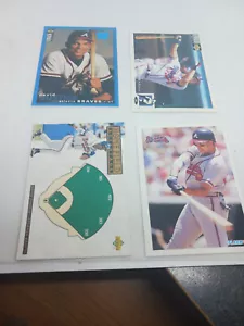 Lotto di carte David Justice (4) Atlanta Braves - Foto 1 di 1