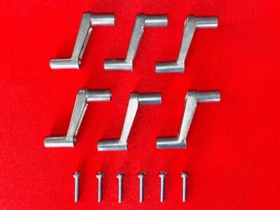 MOBILE HOME SOLUTIONS Mobile Home / RV Metal Window Crank Handle 1" w/screws (6 pack)