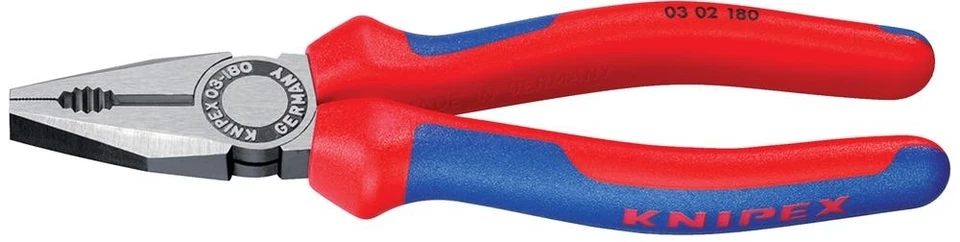 Knipex Kombizange Kombi Zange 03 02 180 mm 60 HRC 254 g max 16 mm² Ø 0302180 NEU - Bild 1 von 1