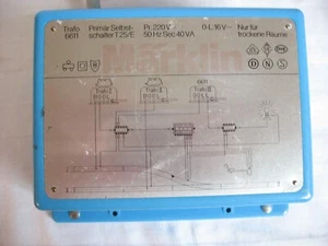 GM178* Märklin 6611 Lichttrafo Transformator 40VA funktionsüberprüft - Picture 1 of 3