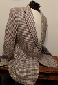 Blazer pied de poule vintage Steamship Silks taglia 42 - Foto 1 di 11