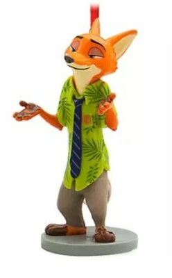SHOP DISNEY Zootopia Nick Wilde 2nd in Set of 6 Ornaments Disney