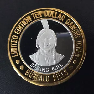 1999 Buffalo Bills Casino Sitting Bull Silver Strike Primm, NV A6028 - Picture 1 of 3