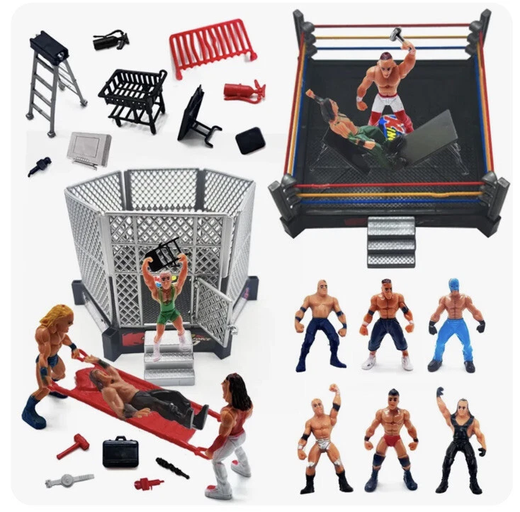 ToyVelt Wrestling Arena Contend Super Wrestler Warriors Toys with Ring