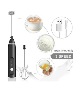 Milk and Cream USB Charging Frother Used in Coffee, Latte, Chai, Matcha, Tea - Picture 1 of 1