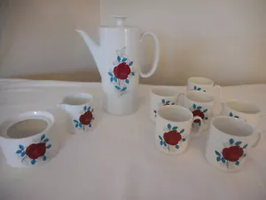 Cafetera, tazas, crema y azúcar MCM Rosenthal Thomas Alemania China de colección - Imagen 1 de 11
