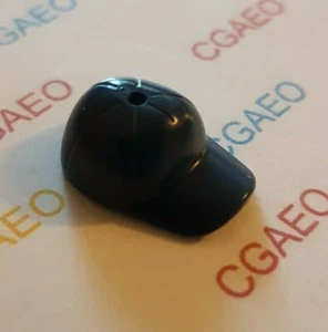 1X Lego 11303 Headgear Cap Short Curved Bill with Seams and Hole on Top DARKBLUE - Photo 1/1