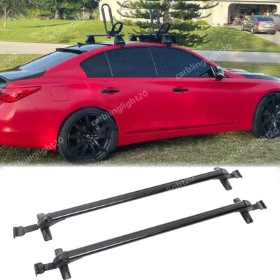 For INFINITI Q50 2014-22 Car Top Roof Rack Cross Bar Cargo Luggage Carrier 43.3" - Imagem 1 de 4