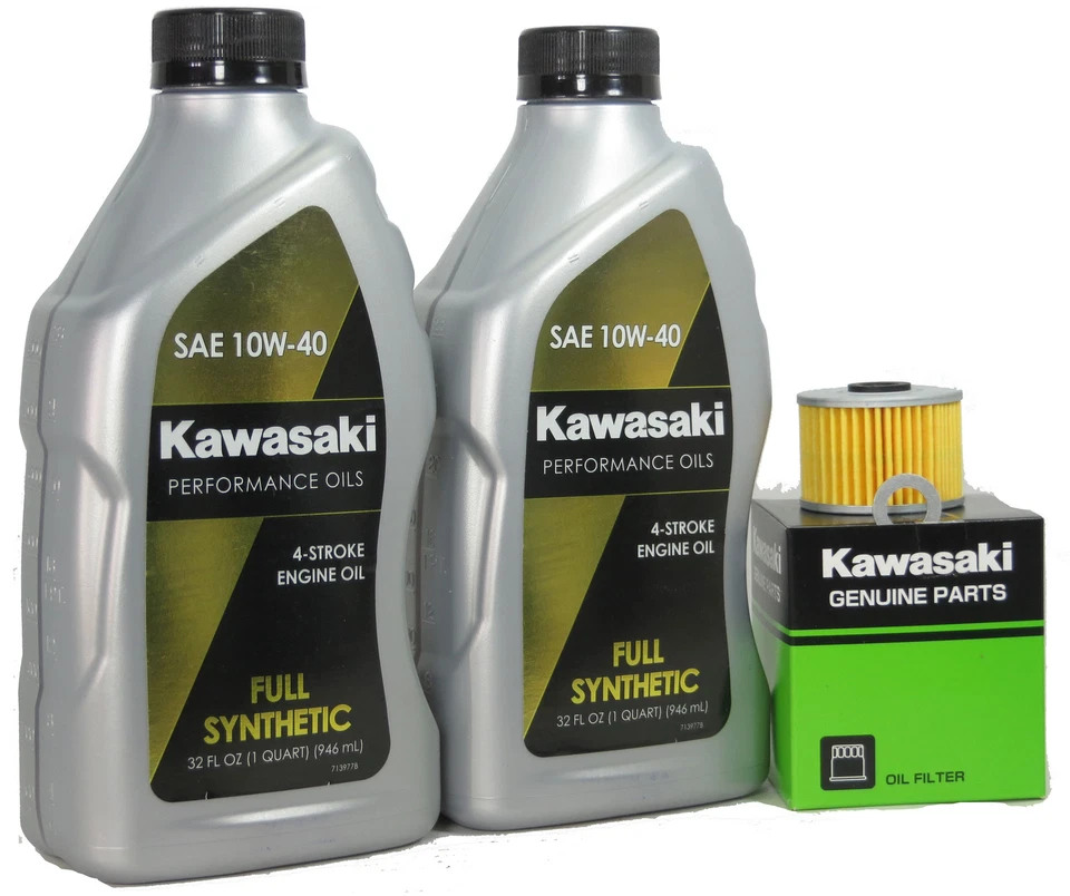 Kawasaki KLX250-D4 1996 (KLX250R) kit de cambio de aceite sintético completo Foto 1 de 1