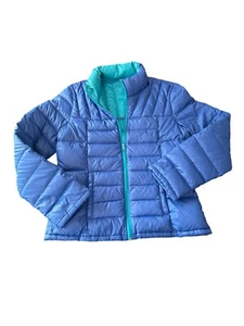 Bernardo piumino d'oca donna M blu nylon trapuntato leggero capospalla - Foto 1 di 6