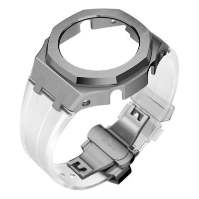 Premium 316L Caja de Acero Inoxidable + Correa 4to AP Mod Kit Bisel para Casioak GA2100 Foto 1 de 4