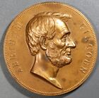 ABRAHAM LINCOLN  US MINT 1st/2nd Inaugural & Death BRONZE MEDAL 76mm 222g  A1772