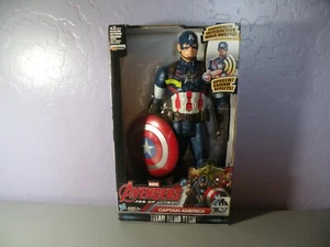 Marvel AVENGERS Age of Ultron TITAN HERO TECH CAPTAIN America Talking - Picture 1 of 6