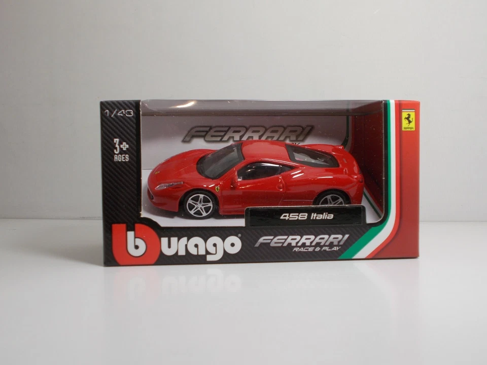 Bburago 36011 FERRARI 458 ITALIA - METAL 1:43 Race&Play - Immagine 1 di 1