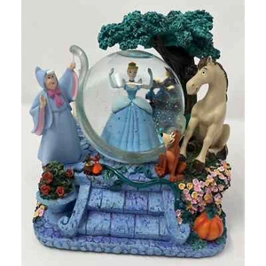 Working Disney Store Exclusive Original Cinderella Snowglobe Fairy Godmother - Picture 1 of 10