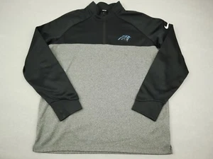 Carolina Panthers Sweater Men Large Gray Nike Golf Dri Fit NFL Sweatshirt L - Picture 1 of 7