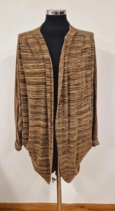 Postcard from Brighton cardigan size 1 10/12/14 draped brown open NEW black - Picture 1 of 11