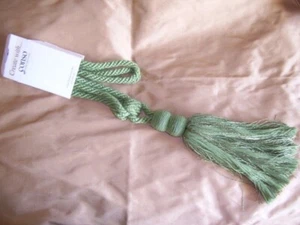 2 ELEGANT DRAPERY 2 TASSEL TIEBACKS SOFT GREEN ROPE W DRAMATIC TASSEL ACCENT - Picture 1 of 4
