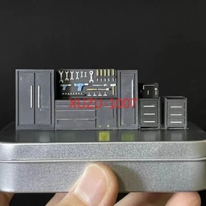 Diorama 1:64 Tool Cabinet Model Garage Workshop Maintenance Scene Display Props - Picture 1 of 16