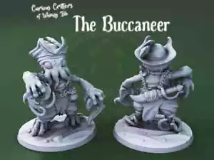 Curious Critters of Whimsy Isle. "The Buccaneer" miniature for DnD RPG, Tabletop - Picture 1 of 8