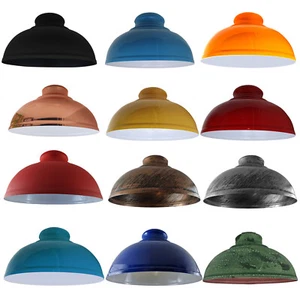 Decken Leuchte Schirm Pendel Lampenschirm einfache Montage Metall gewölbt Küche Wohnzimmer - Bild 1 von 96