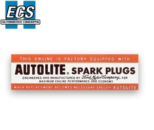 1964 1965 1966 1967 Ford Mercury Autolite Air Cleaner Decal Factory Exact - Picture 1 of 2