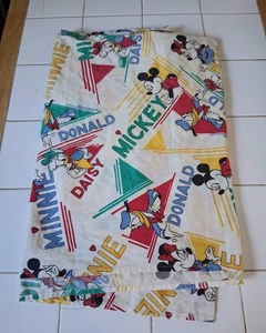 Vintage 80er Disney Mickey Mouse, Donald Duck Twin flache Figur Bettwäsche  - Bild 1 von 7