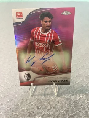 2022-23 Topps Cromo Bundesliga Kevin Schade Auto Pink Refractor 063/150 Foto 1 de 2