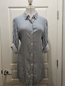 TOMMY BAHAMA STRIPE BEACH COVER UP OR TOPPER SIZE M - Picture 1 of 5