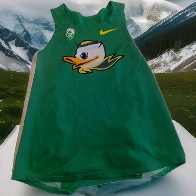 Nike Oregon Ducks Track & Field Singlet Women's Sz medium Team Issued Puddles - Image 1 of 4