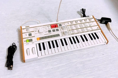 KORG MK-1S Condenser Microphone Synthesizer 37 keys AC Adapter Connection cable - Image 1 of 4