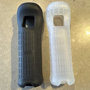 Genuine Official Nintendo Wii Controller Black & Clear Silicone Cover RVL-002⭐️ - Picture 1 of 8