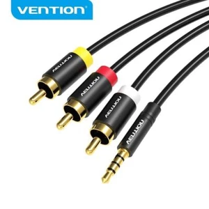 Adaptador de cable de audio RCA de 3,5 mm a 3 RCA cable de audio estéreo divisor altavoz nuevo - Imagen 1 de 14