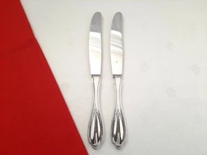 WMF Englische Rose Silberbesteck 2 Messer 22,6cm 90er Silber -Griff mit Kratzer - Picture 1 of 10