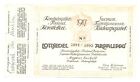Finland Under Russia Finnish Artists Association Art Lottery Ticket 1917 RARE